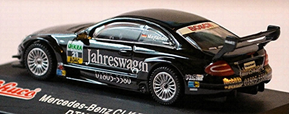 Mercedes Benz CLK DTM 2004 Amg-Mercedes Mayländer #21 Nero 1:87 Schuco 21908 - Immagine 4 di 4