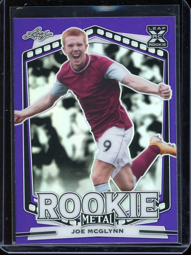 2022 Leaf Metal Soccer Purple Prismatic Joe McGlynn Rc #MS-08 (6/25)