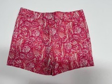 VINEYARD VINES Pink Shell Allover Boulevard Shorts Girl  s Sz 7 Beach Seashells
