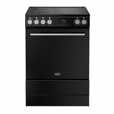 Belling 600mm Single Electric Cooker Induction Hob Black/Silver VIS60SGLEIBS