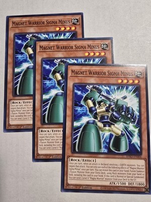 3x Magnet Warrior Sigma Minus 1st Edition Common BPRO-EN006 Yu-Gi-Oh!