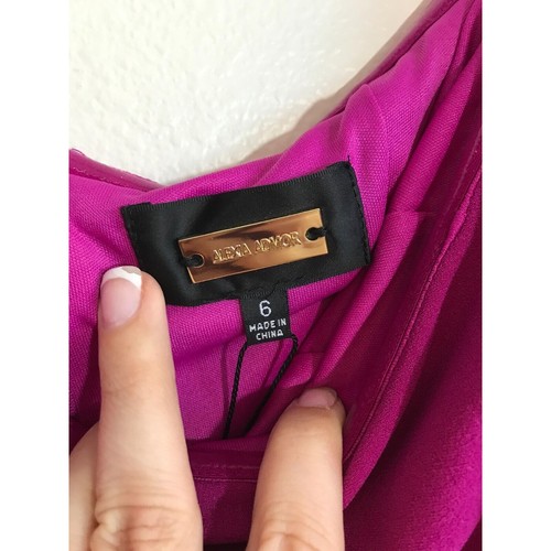 ALEXIA ADMOR Dress Strapless Hot Pink Ruffle Party Wedding Guest Romantic, 6 - Picture 9 of 13