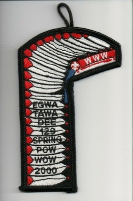 2000 Lodge 129 Egwa Tawa Dee Spring Pow Wow patch
