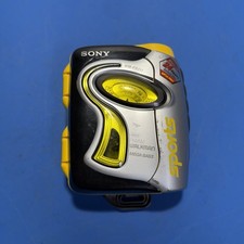 Sony WM-FS111 Sports Walkman FM/AM Radio Cassette Player Radio Works. Read
