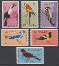 PANAMA 1965 BIRDS SET (x6) MNH (ID:862/D66595)