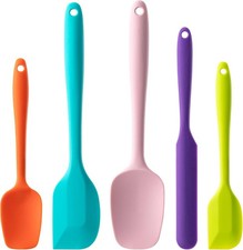 5PCS Silicone Spatula Set Heat Resistant Non Stick Baking Cooking Utensils