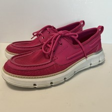 Cole Haan Zerogrand 9B Regatta Boat Shoe Slip On Hot Pink