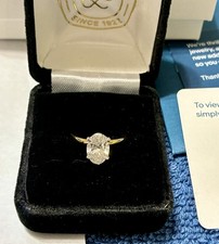 SOLID 14K GOLD - 1.74CT LAB GROWN DIAMOND SOLITAIRE ENGAGEMENT RING / SIZE 4.75
