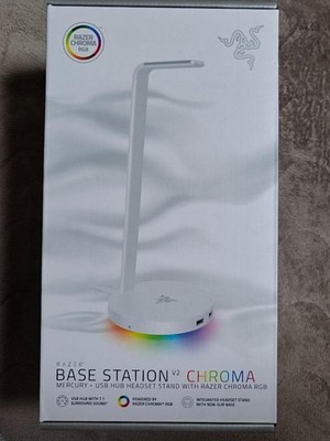 Razer Base Station V2 Chroma Mercury White Kopfhörerständer USB ungeöffnet
