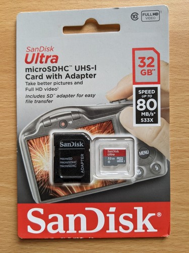 Karta Micro SD 32 GB SanDisk Ultra Class 10 SDHC SDXC Karta pamięci