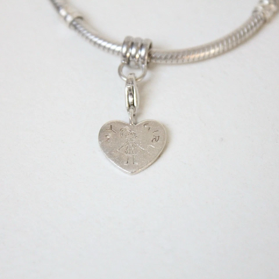 Charm Originale Pandora Famiglia My Girl Ragazza Bambina Mamma in argento 925 - Immagine 2 di 3