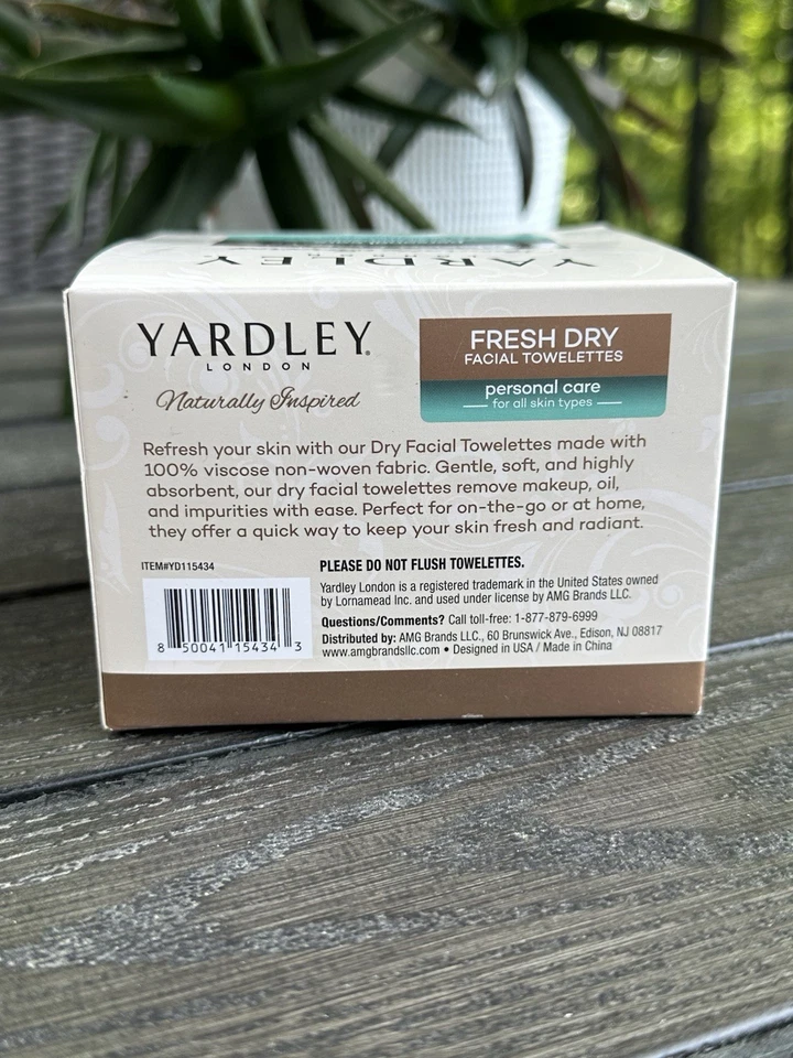 Yardley London Fresh Dry Facial Towelettes, 4PK (80 Wipes) Fragrance Free - Image 4 of 4