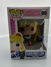 Funko POP! Animation Sailor Moon & Luna #89 Vinyl Figure DAMAGED BOX SEE PICS