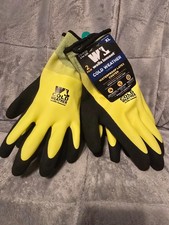 2 PAIR WELLS LAMONT COLD WEATHER WATERPROOF LATEX COATED LINED GLOVES XL