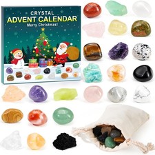 Crystal Advent Calendar 2026 for kids 24 Days Gemstone Advent Calendar