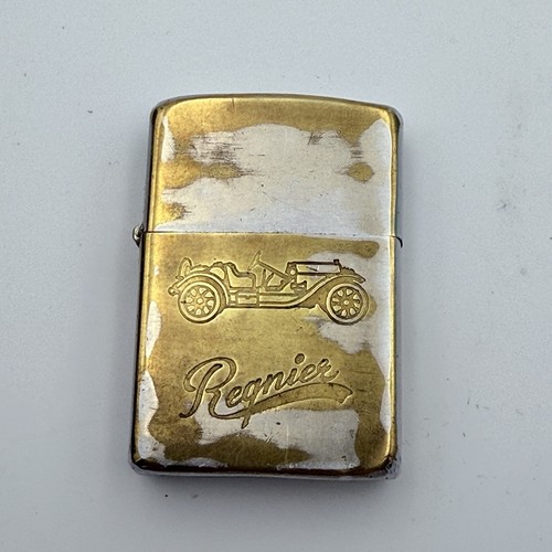 Vtg Zippo Lighter Regnier Antique Car Automobile Bradford PA Collectible Rare