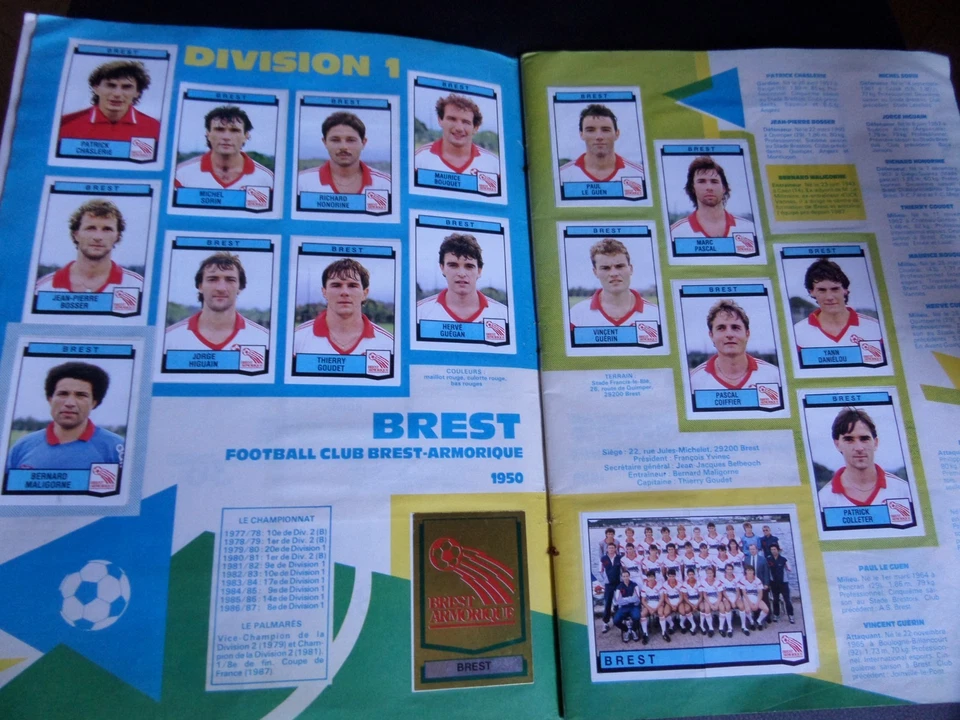 Album Panini FOOTBALL 88 Rempli à 90% Stickers Images Championnat France 1988 - Photo 4/4