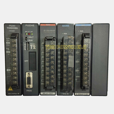 Toshiba PROSEC T2 PU234E PLC System PS262 RO62 AD268 AI22 Rack Base EX10-UBA1