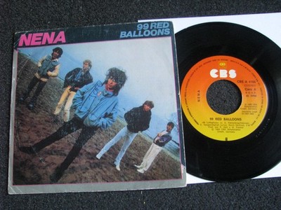 Nena-99 Luftballons-99 Red Balloons 7'' Vinyl-1983 Spain-CBS Records-4186