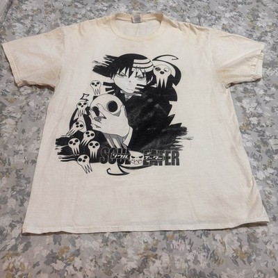 Y2K SOUL EATER Death the Kid White T-shirt  Anime