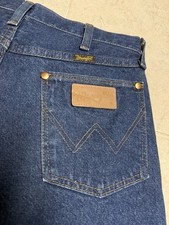 VINTAGE WRANGLER 13MWZ Men's Straight Denim Blue Jeans Size 33x32 Made in USA