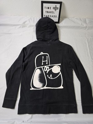HUF Remio Dog Pullover Hoodie Black Graphic Sweatshirt - Men's M