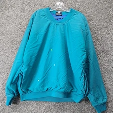 Vintage Headwind Sun Mountain Sports Men's Windbreaker Jacket Teal Large
