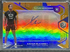 Xavier Mckinney 2020 Panini Elements Future Neon Signs /149 Auto RC 