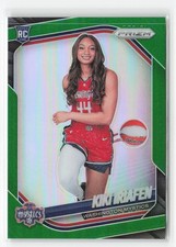 2025 Panini Prizm WNBA #149 Kiki Iriafen Green Prizms Variation