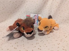 VTG Disney Store Lion King Simba's Pride Plush Kovu  Kiara 8" Bean Bags NWT