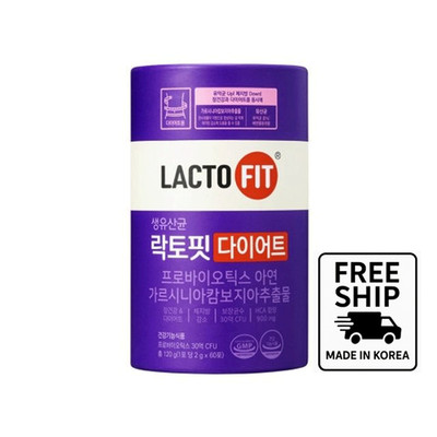 LACTO-FIT Diet Probiotics   60 Sticks | Korean Synbiotic Gut + Wellness Support