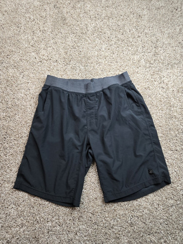 Prana Vaha Shorts Small Mens Gray Pockets Stretch Yoga Athletic Casual