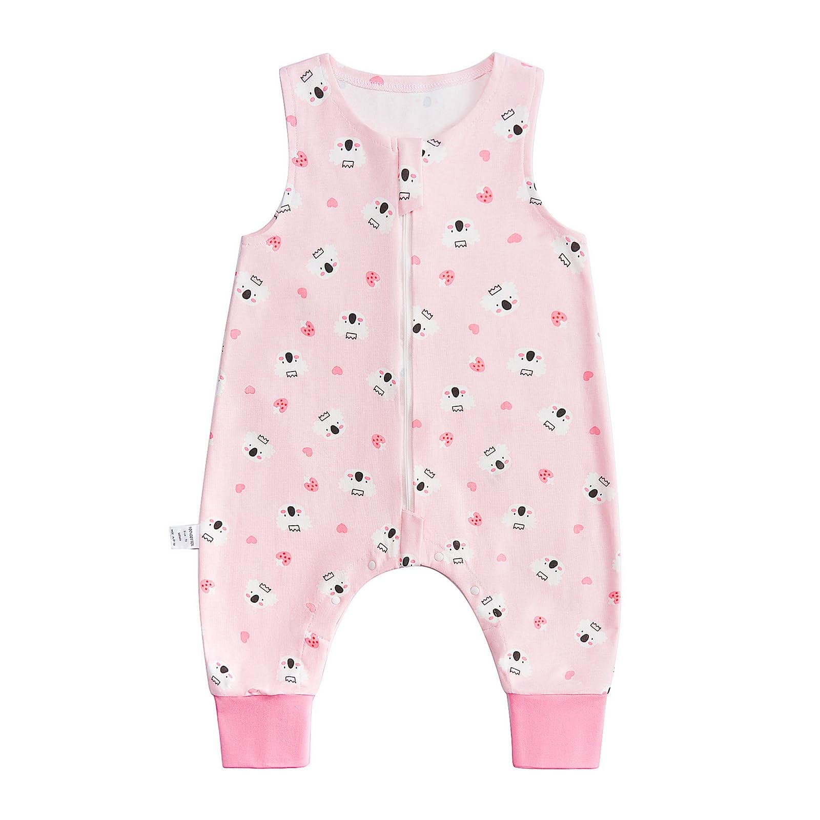 Gigoteuse pour bébé avec pieds 0.5 TOG d'été sans manches en coton bio taille 12-24 mois bleu