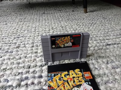Vegas Stakes Super Nintendo SNES Cartridge NTSC plus Anleitung 