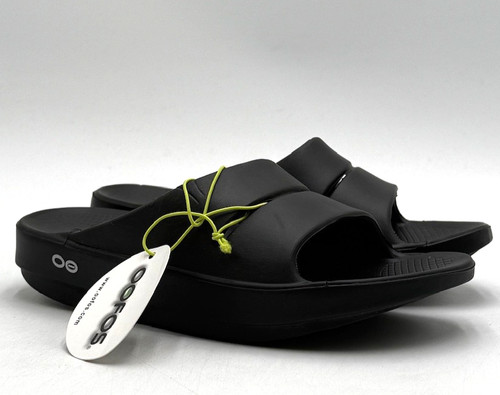 OOfos OOAHH Unisex NEW Slide Sandals Black Multiple Sizes