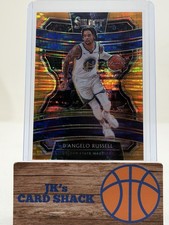 2019-20 Panini Select D’Angelo Russell Concourse FOTL Neon Orange Pulsar /13 #88