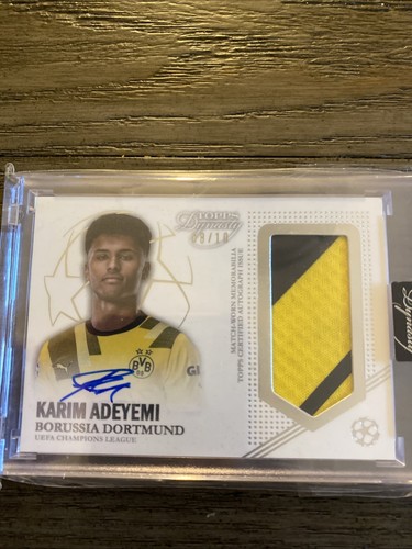 2022 Topps Dynasty Champions League Soccer Karim Adeyemi Patch Auto