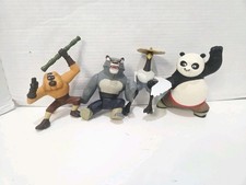 Kung Fu Panda Po Action Figure McDonald’s Happy Meal Toy Dreamworks Lot Of 4