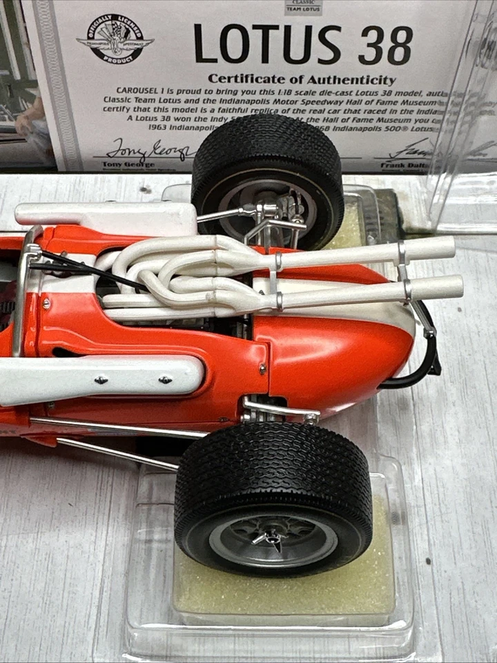 Carousel 1 Lotus 38 1966 Indianapolis 500 Race Car F1 Diecast #18 5202 - Image 4 of 4