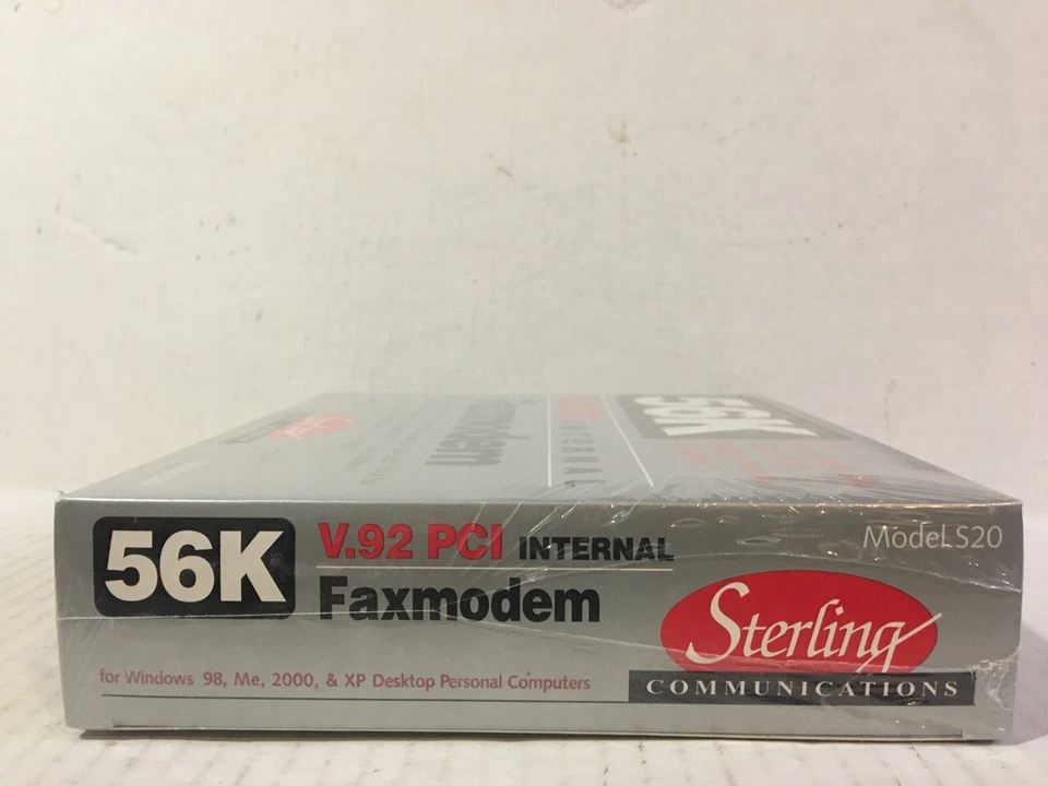 New Sealed Vintage Sterling S20-03B Model S20 V.92 PCI Internal Faxmodem 56K - Image 4 of 4