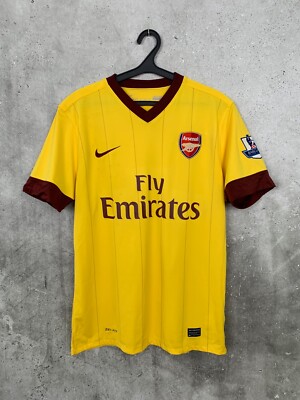 ARSENAL 2010 2011 AWAY FOOTBALL SHIRT #16 RAMSEY NIKE JERSEY SIZE
