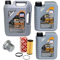 MotoröL Set 5W-30 Liqui Moly 7 Liter + ÖLfilter + Schraube FüR Audi A4 A5 A8 3.0
