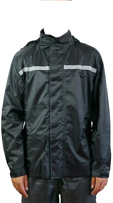 Tuta Da Pioggia Da Uomo Adulti Alta Visibilità Set Impermeabili All'aperto Motociclo Bicicletta - Foto 7