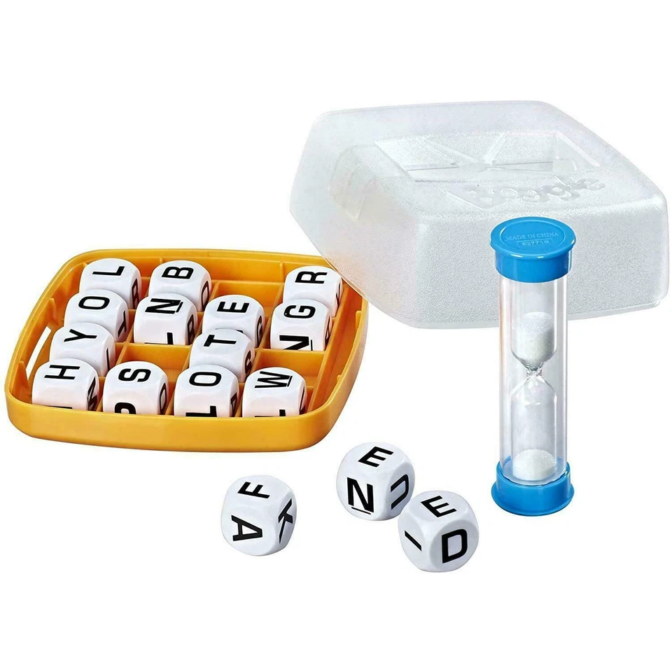 Boggle Classic Hasbro Gaming Traditional Word Letter Spelling Strategy Dice Game - Image 4 of 4