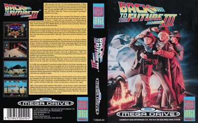 Zurück in die Zukunft 3 MegaDrive Inlay nur Kunstwerk