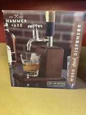 Beautiful-Studio Mercantile Wood Drink Dispenser Wood Base Metal Spout