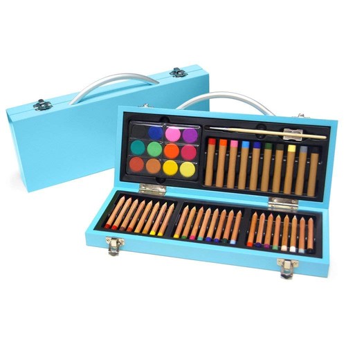 Xonex JUNIOR GALLERY Art Set, 24 Color Pencil,10 Oil Pastel 12