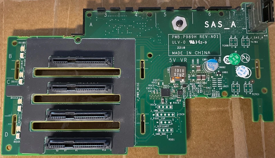 Dell PowerEdge r910 Backplane 4x 2.5” Drives W/ Cables OT466H - Image 2 of 4