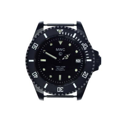 Montre MWC Automatique Homme 1000m étanche - Boîtier Acier PVD Noir, Verre Saphir, Bracelet Tissu - Neuf Avec étiquettes