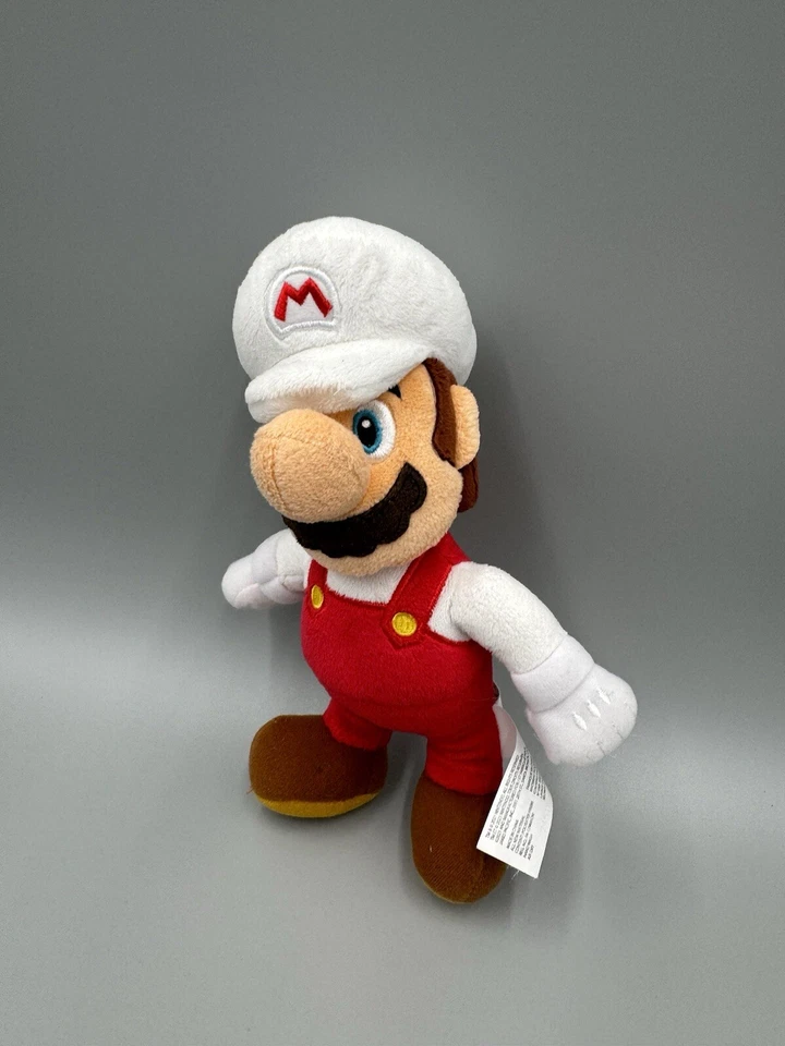 Muñeco de peluche Super Fire Mario World of Nintendo 9" Jakks Pacific 2021 Foto 2 de 4
